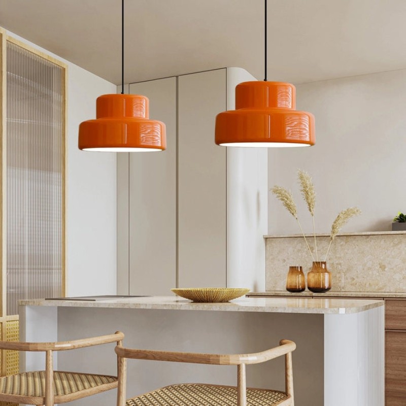 Round Pendant Light - Modern Metal for Kitchen S154