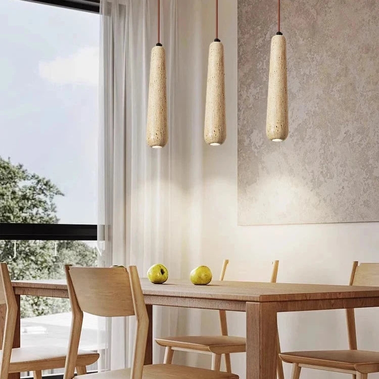 Travertine Tube Pendant Light T2146