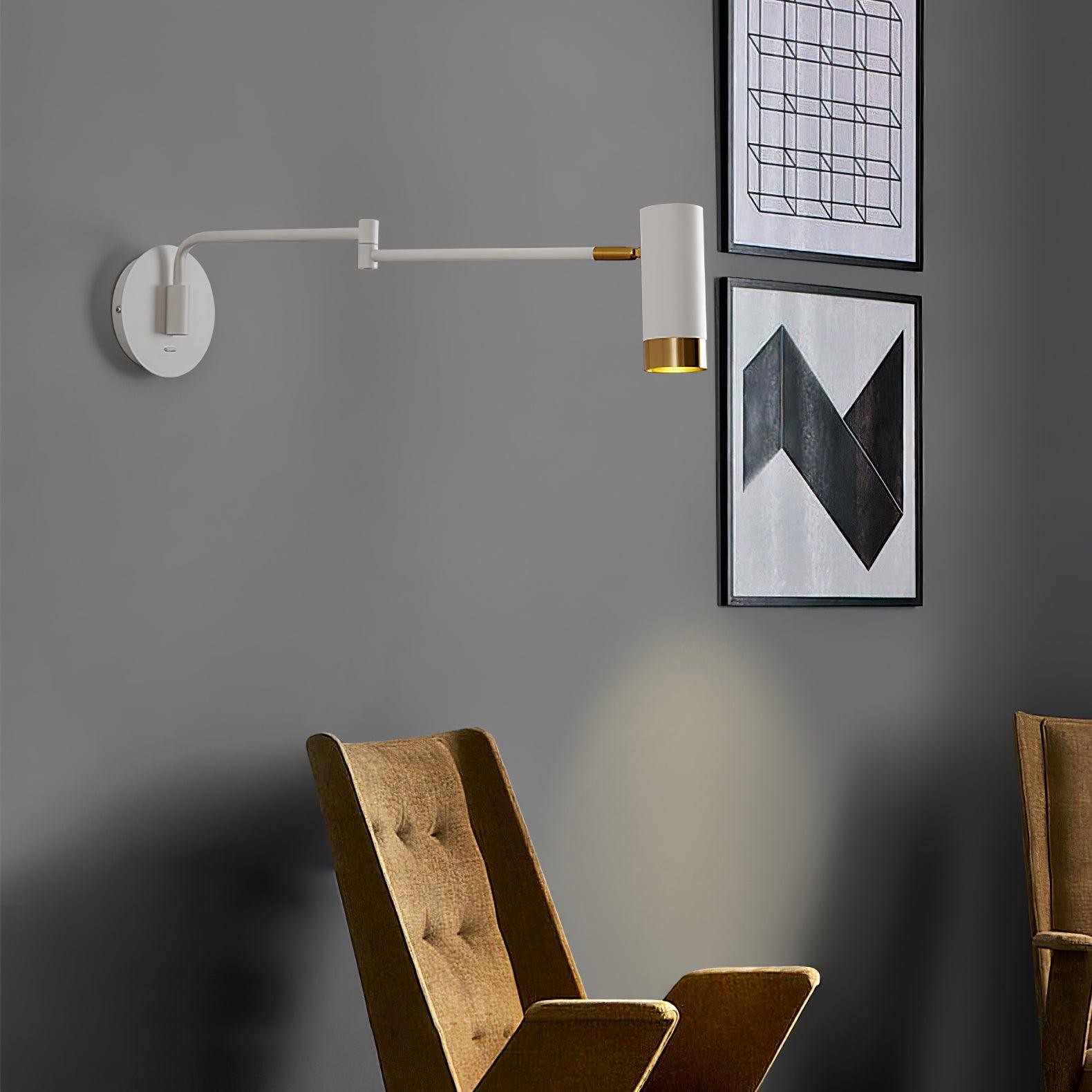 Modern Industrial Telescopic Revolving Adjustable Swing Arm Wall Lamp M324