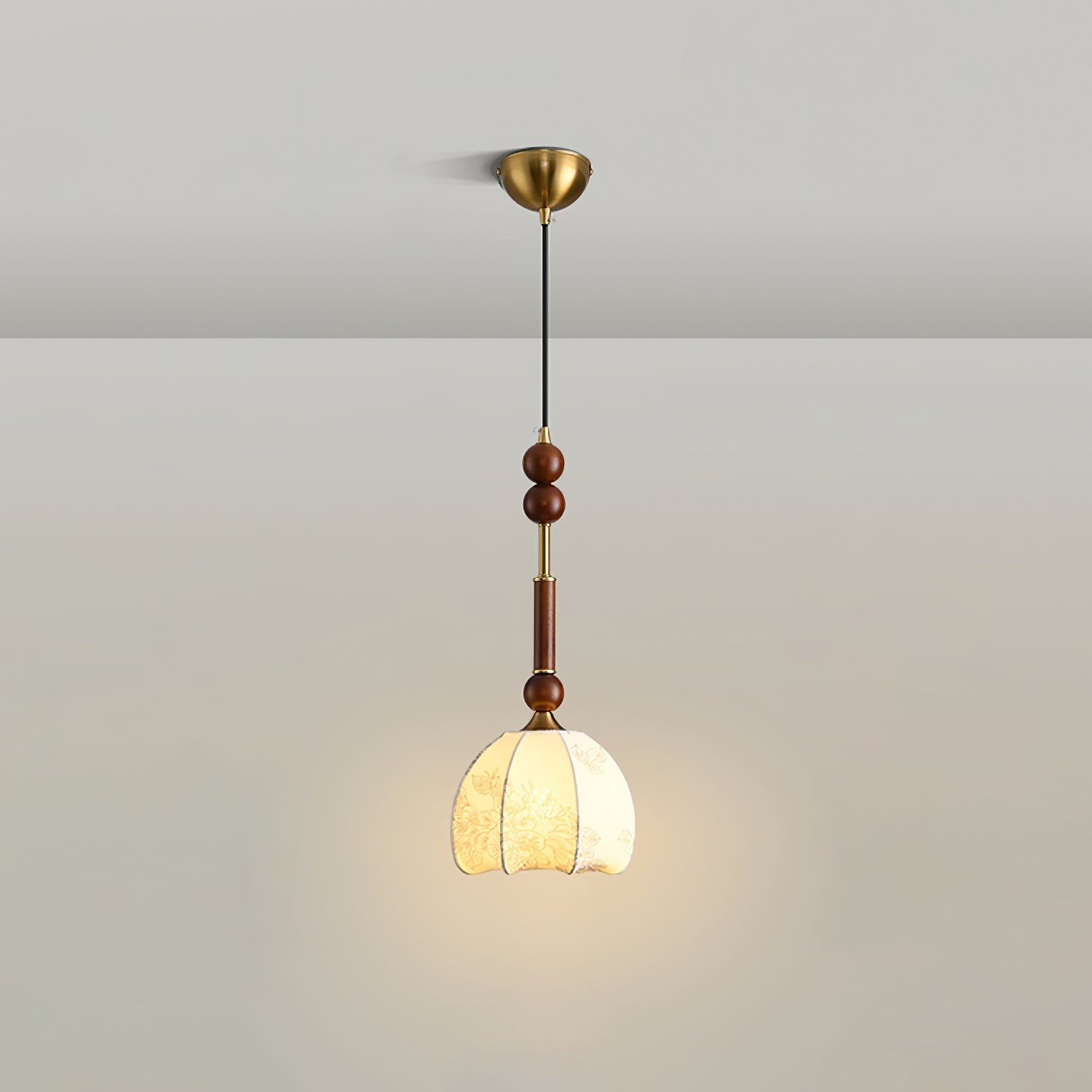 Retro Solid Wood Series Pendant Lamp M420