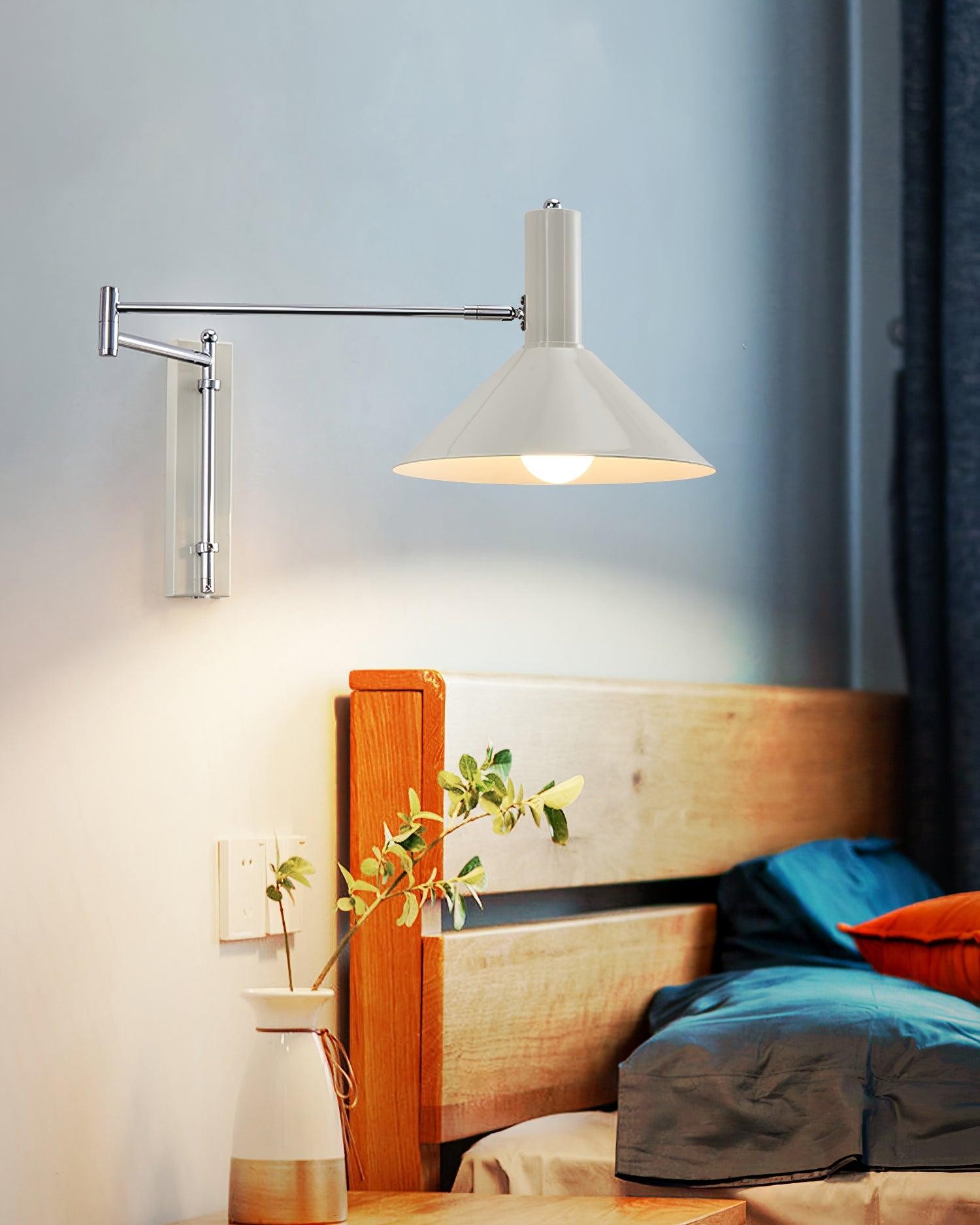 Classic Modern Swing Arm Adjustable Bedside Reading Wall Lamp M19