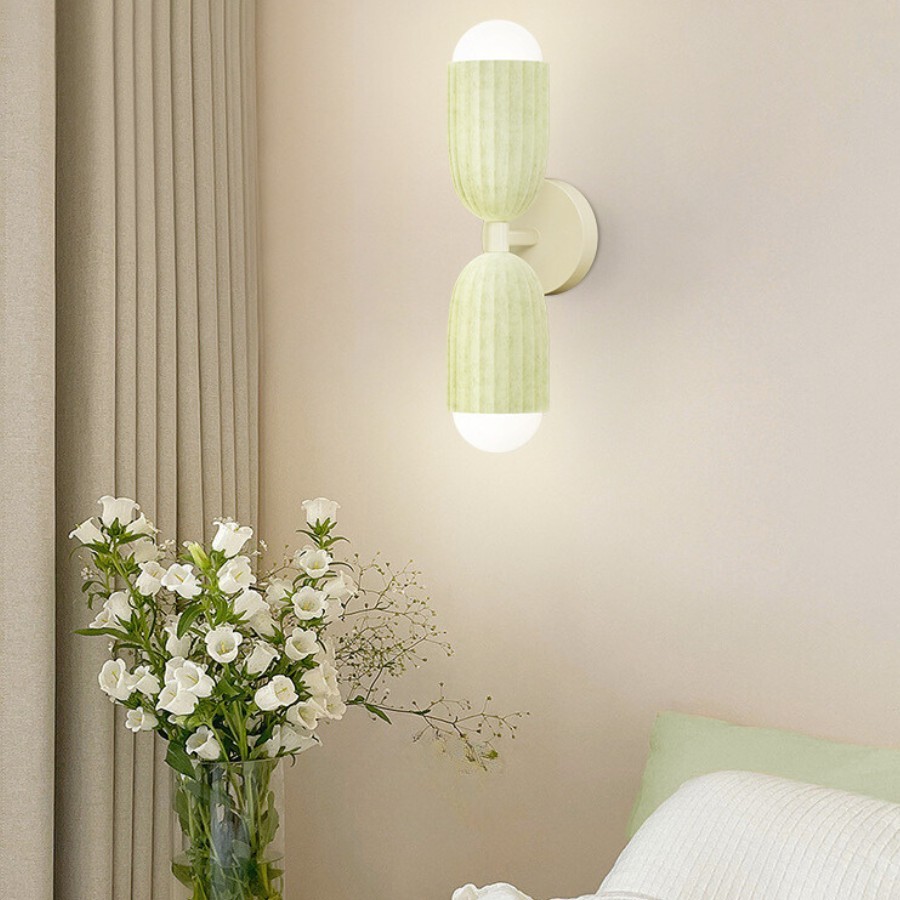 Modern Cream Style Cactus Resin Wall Lamp S178