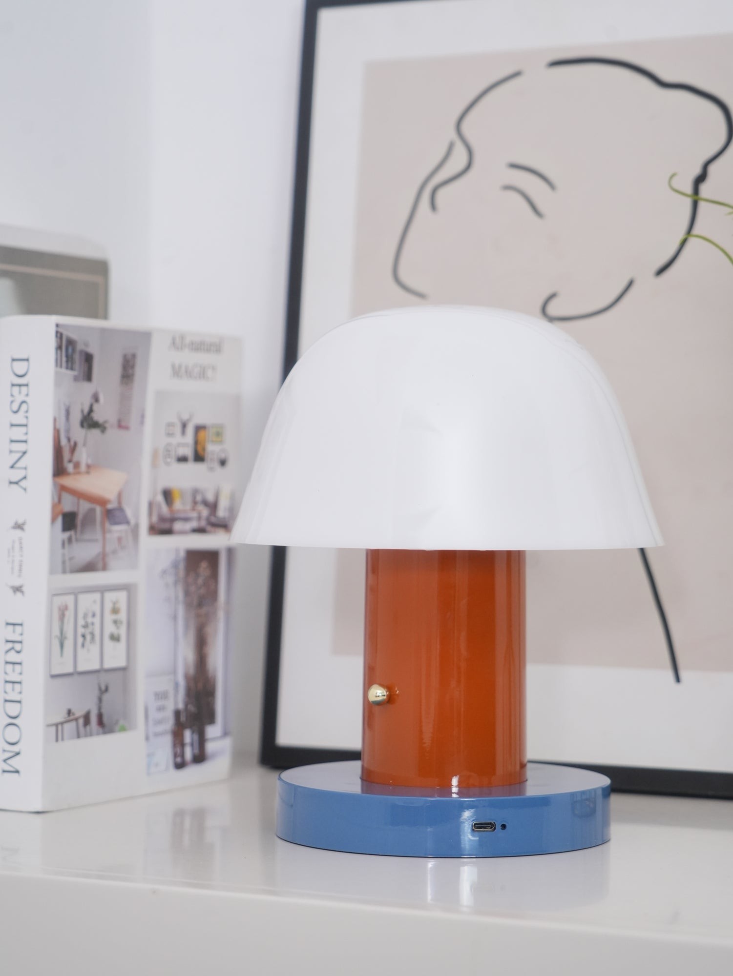 Minimalist Mushroom Cordless Table Lamp M528
