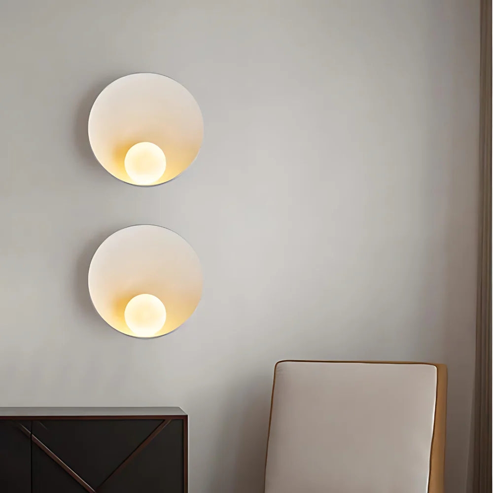 Serenity Modern Resin Japandi Metal Wall Lamp T2017