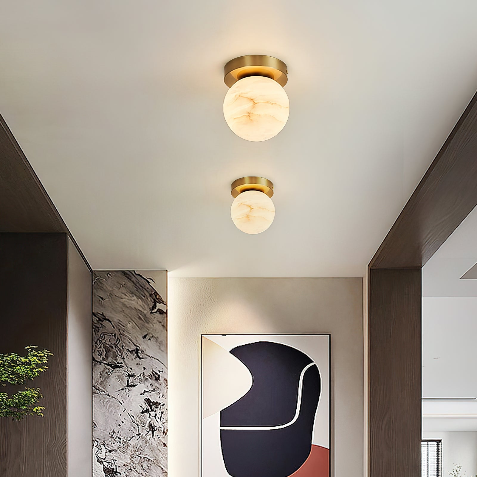 Melange Alabaster Ceiling Light T1720
