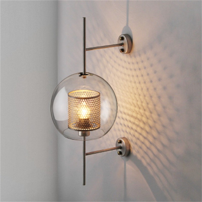 Vintage Modern Chiswick Glass Wall Lights for Bedside Living Room