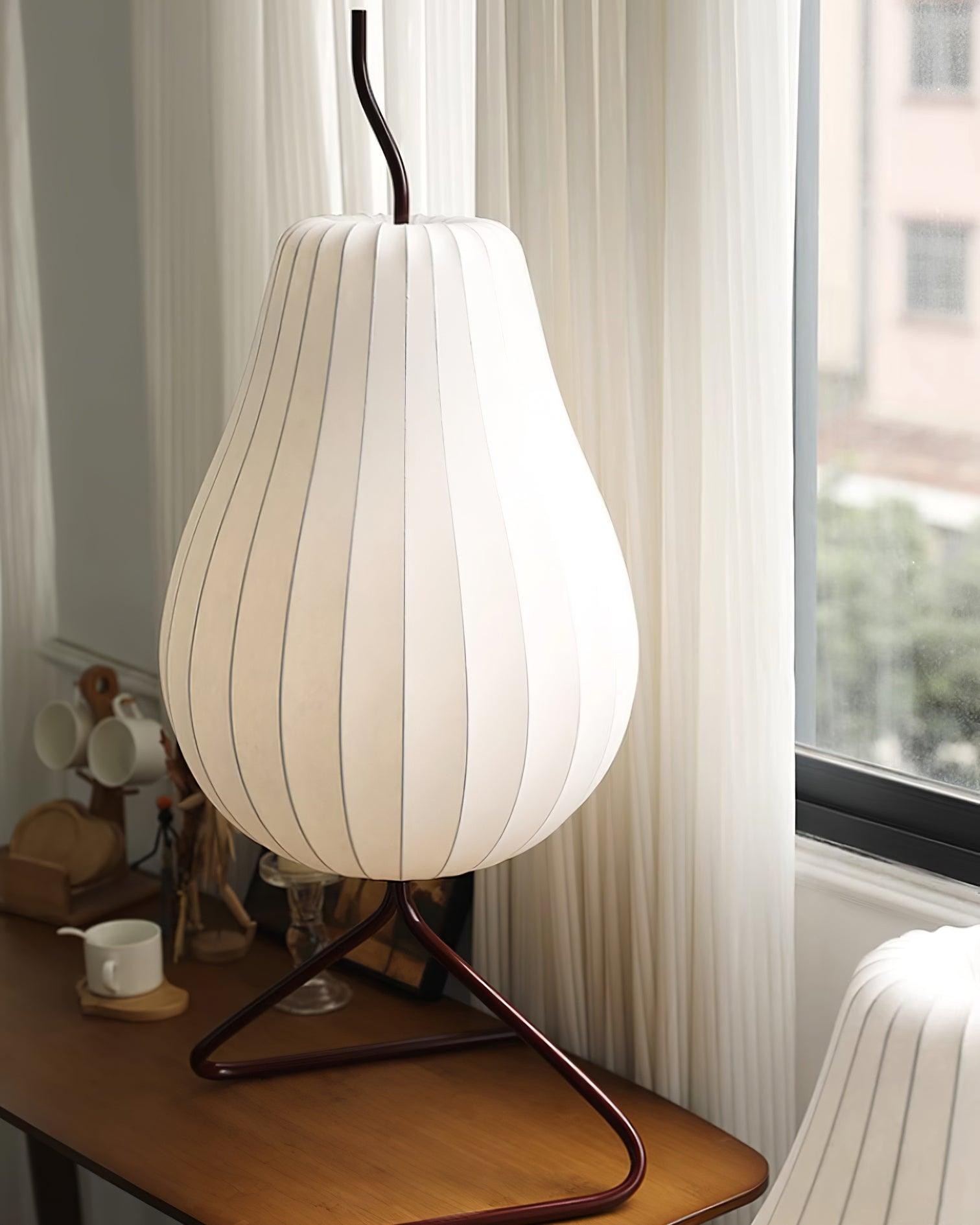 Pear-shaped Shite Floor Lamp Suitable For Living Room M519