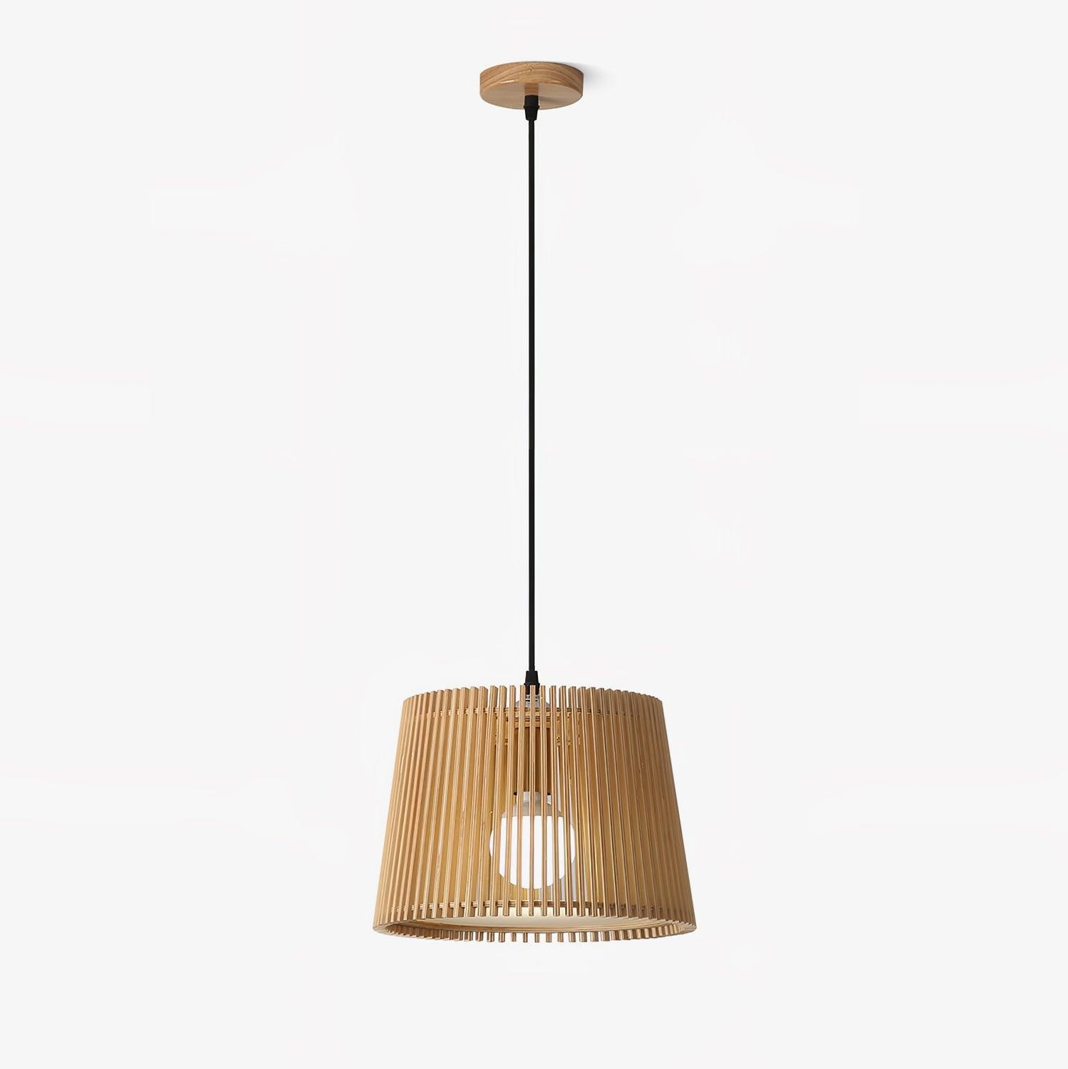 Wooden Log Color Cage Pendant Light M319