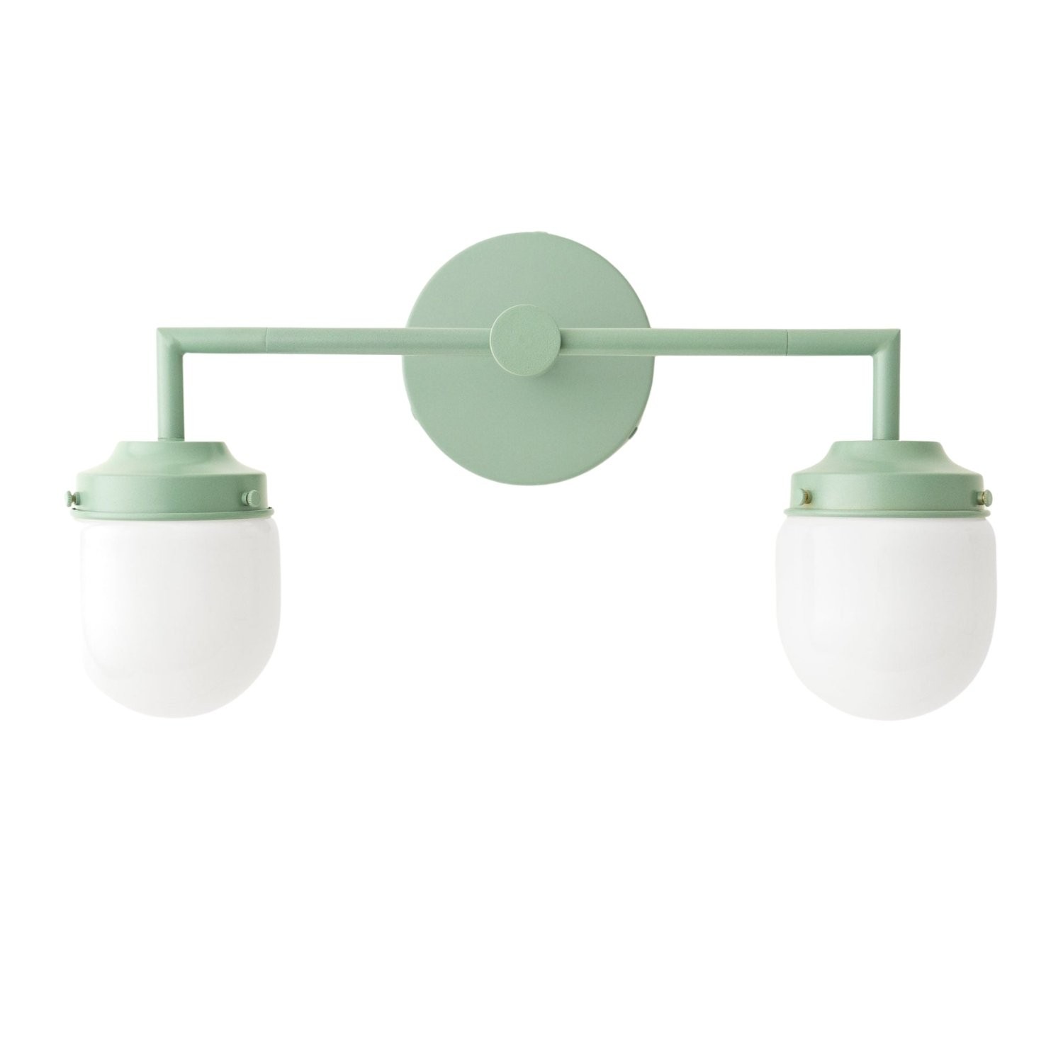 Opalume Glass Double Vanity Light - Vintage Style Bathroom Double Wall Lighting T303