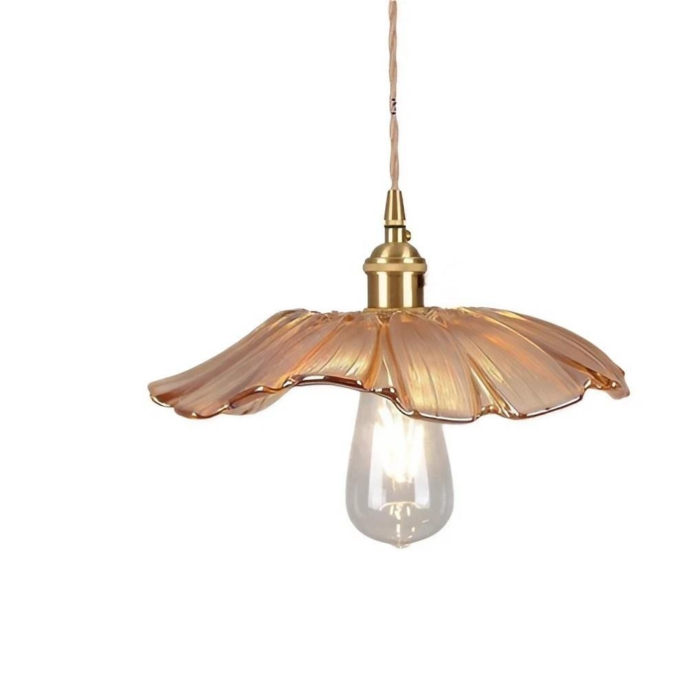 Tiffany Lotus Glass Pendant Light for Living Room S08