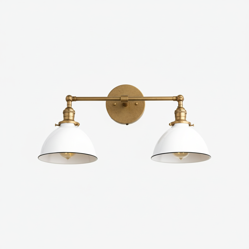 Conique Metal Industrial Vanity Light - Modern Bathroom Lighting Fixture T335