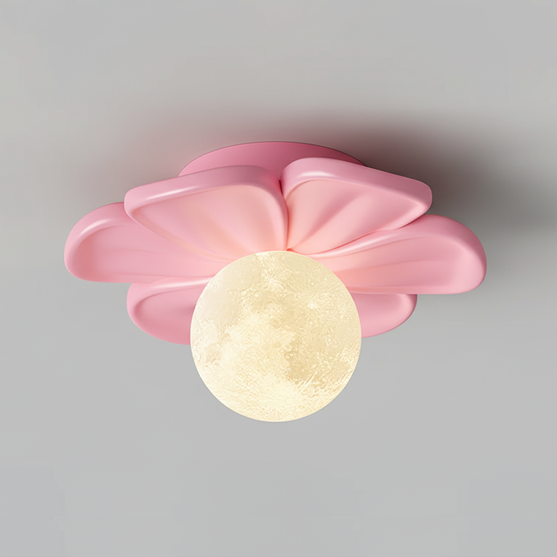 Cream Bloom Flower Ceiling Lamp T1632
