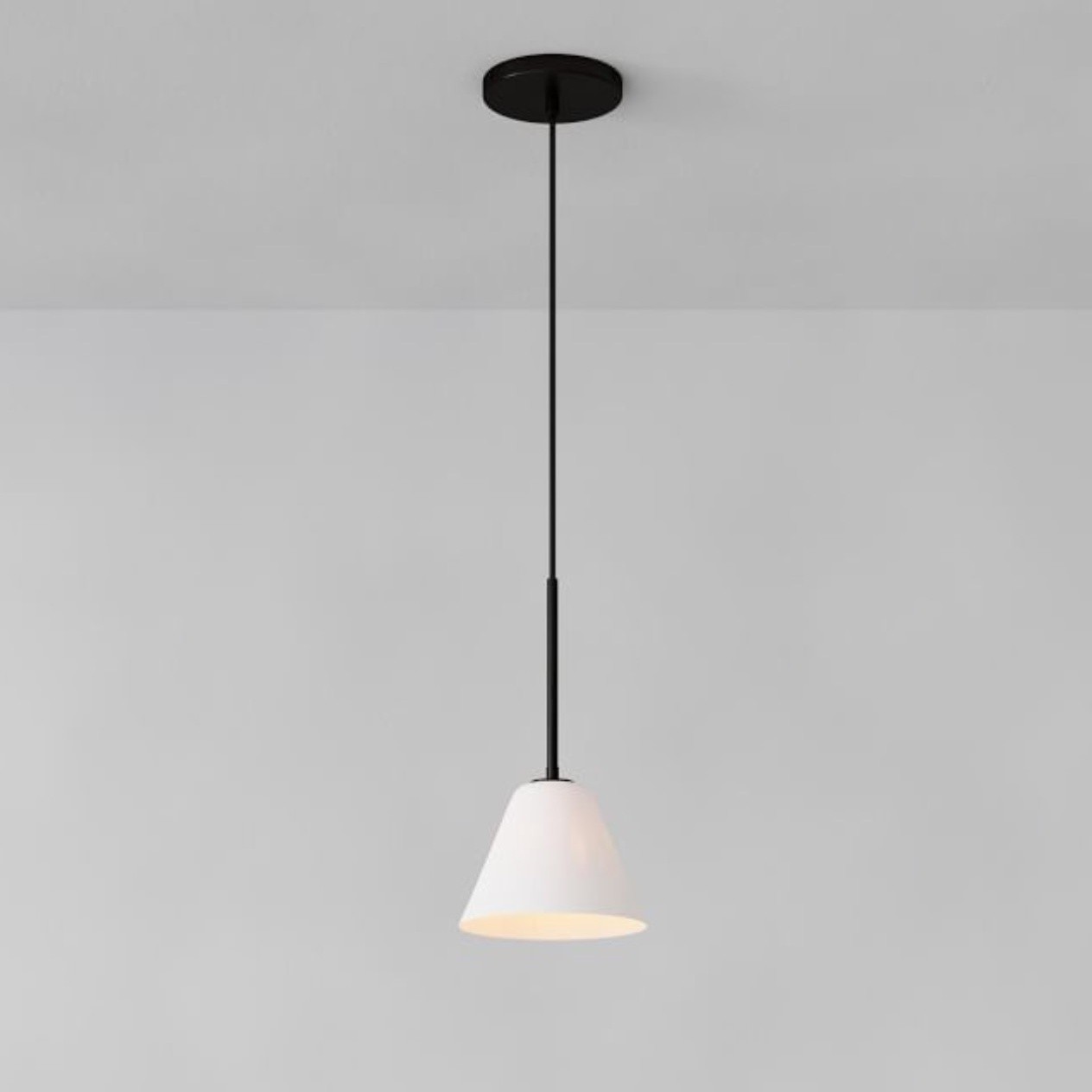 Conica Clean Line Glass Cone Pendant Fixture - Modern Bar Counter T104