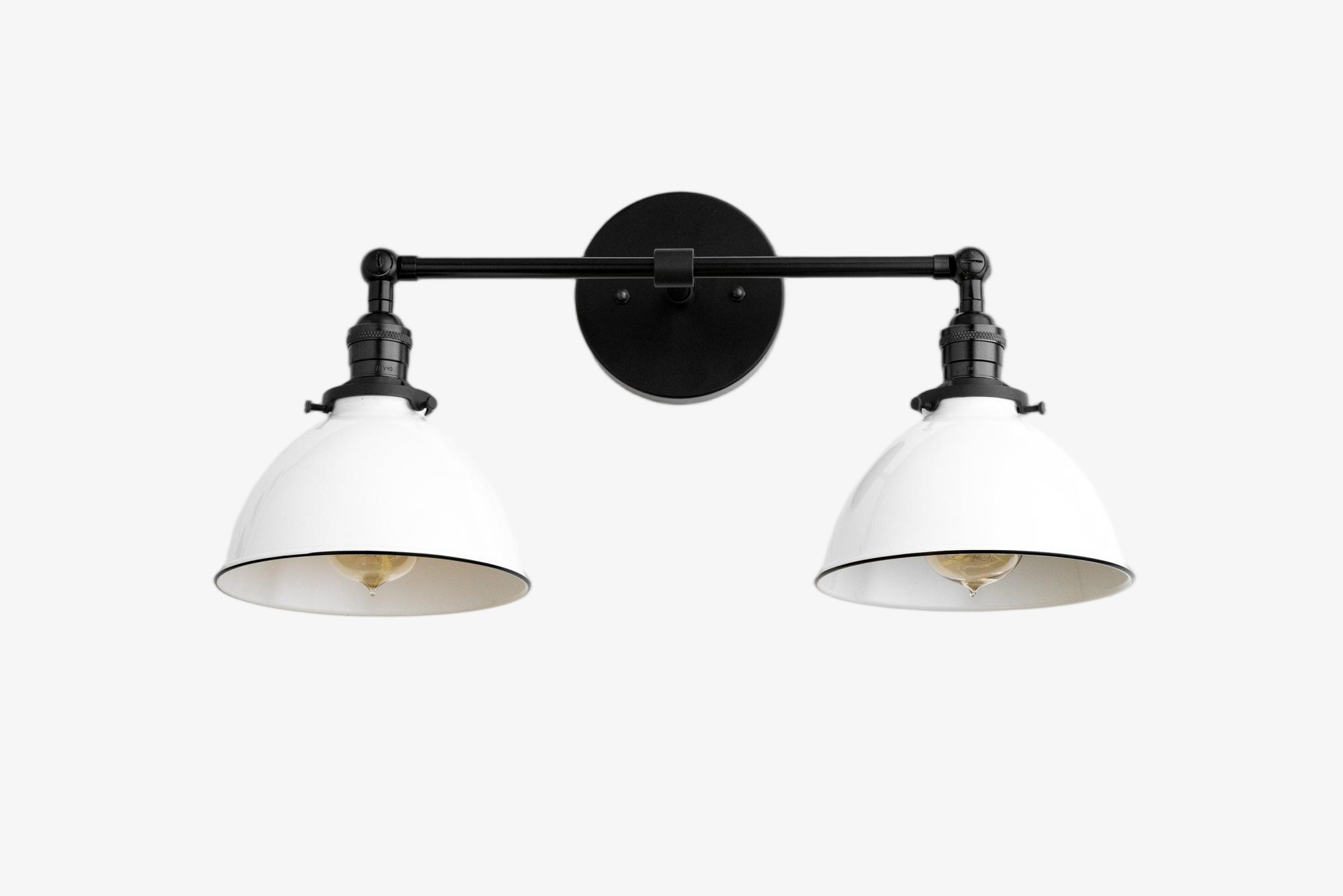 Conique Metal Industrial Vanity Light - Modern Bathroom Lighting Fixture T335