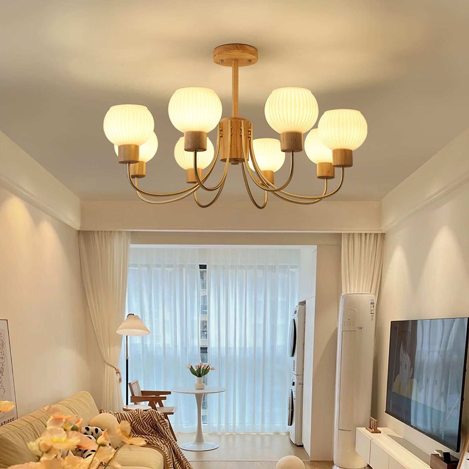 Wabi-sabi Wooden Chandelier M459