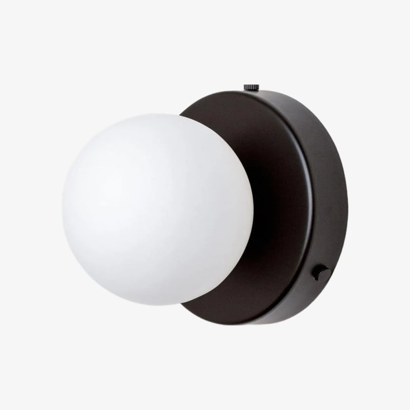 Nuevola Round Wall Lamp - Modern Metal and Glass for Hallways and Living Rooms T528