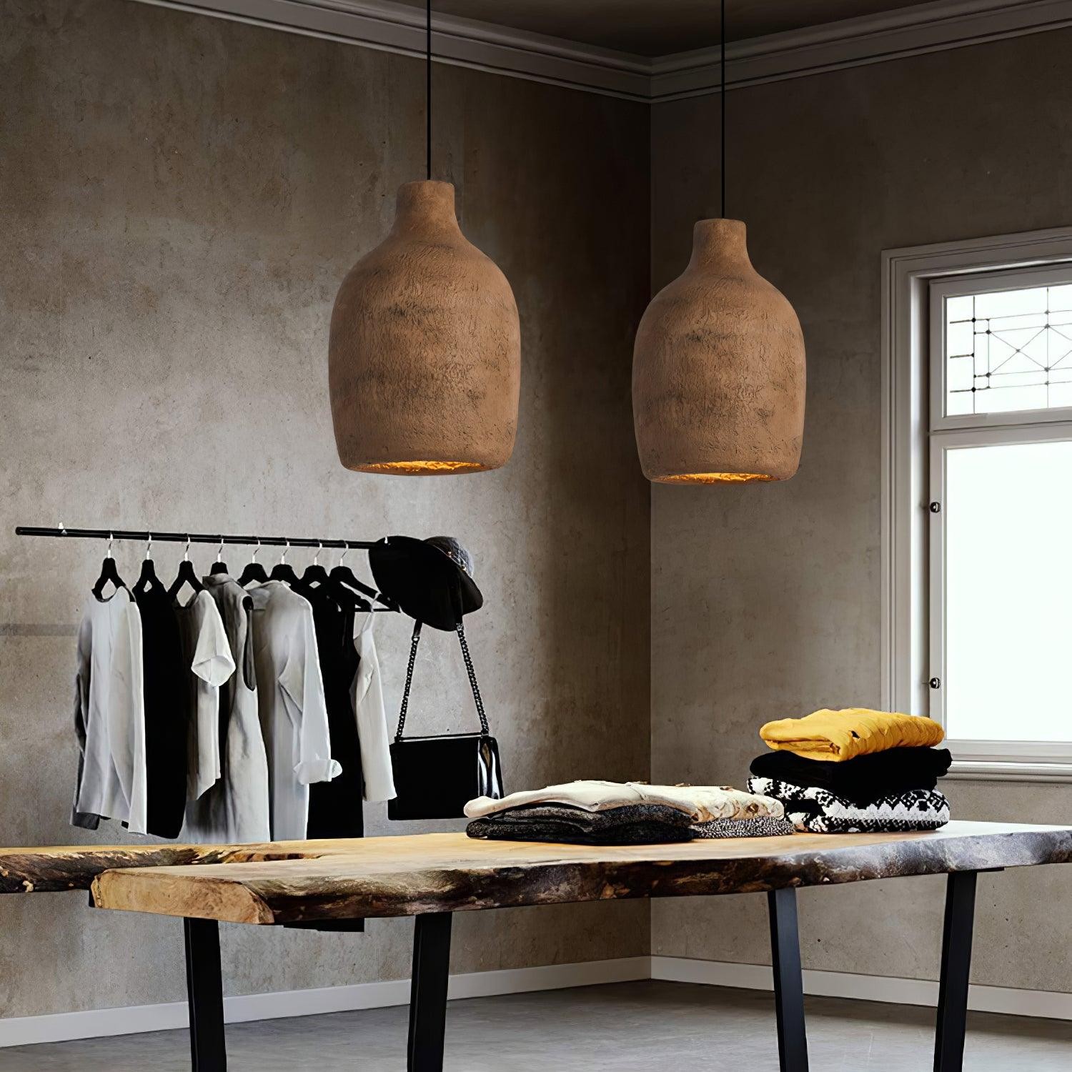 Nordic Industrial Resin Milk Can Pendant Lamp S187