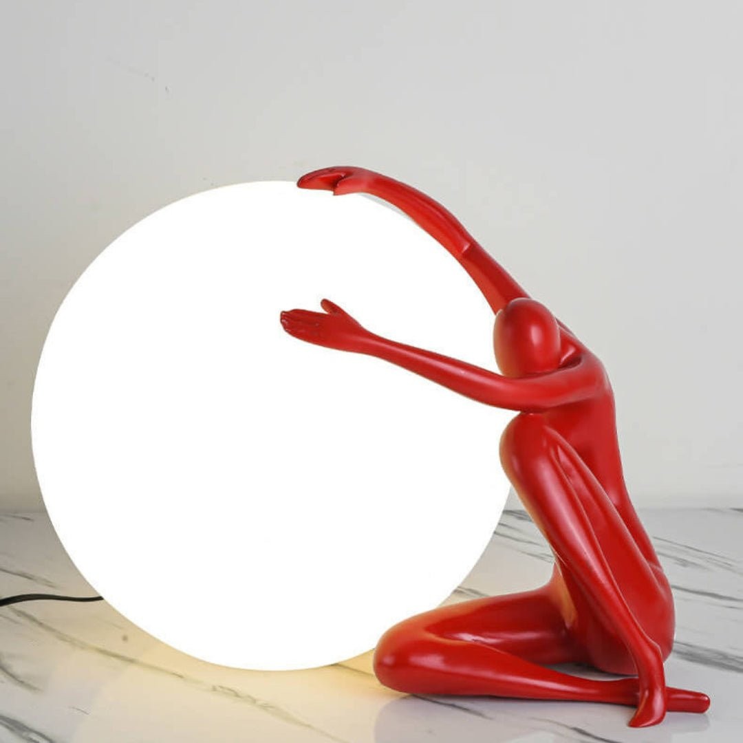 Humanoid Ball Holding Table Lamp M583