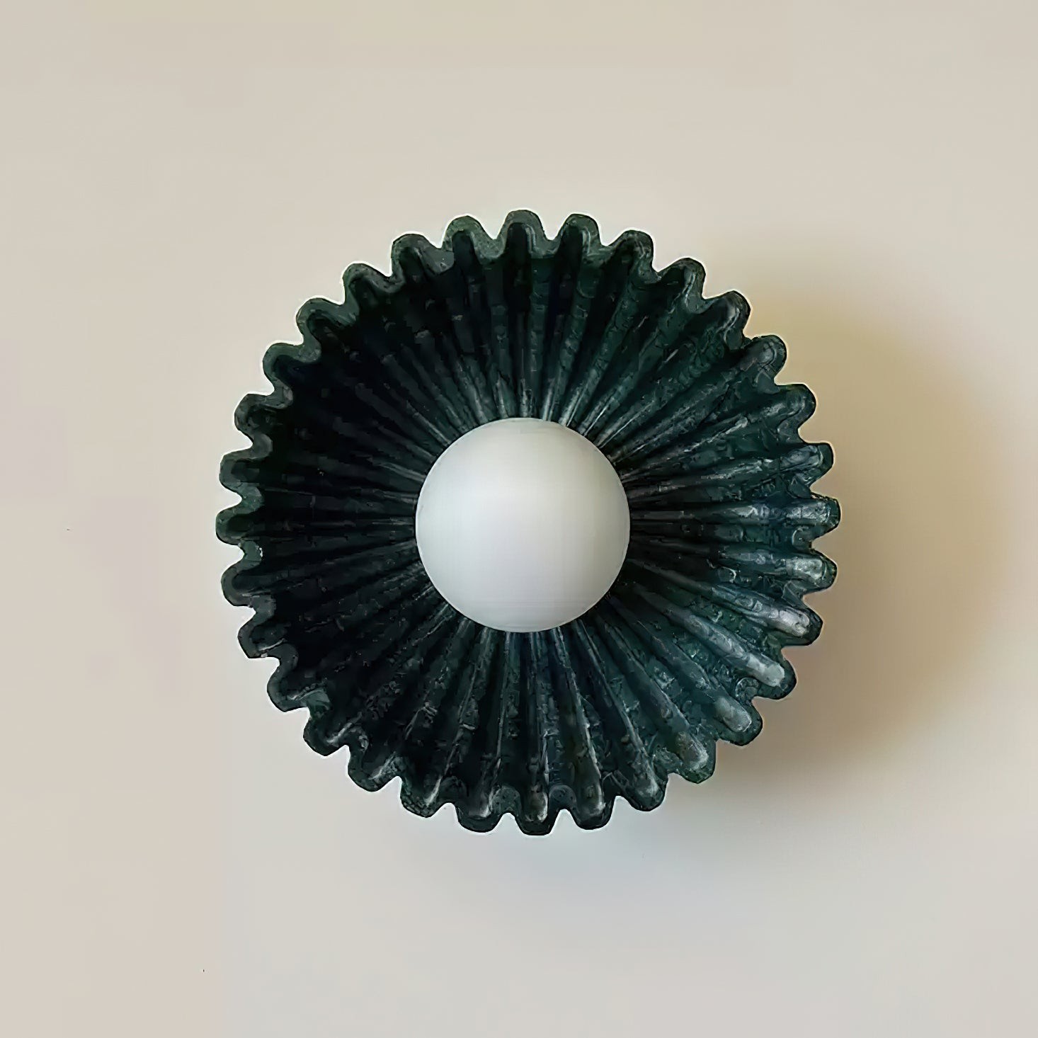 Plastic Lampshade Ceramic Flower Wall lamp M184