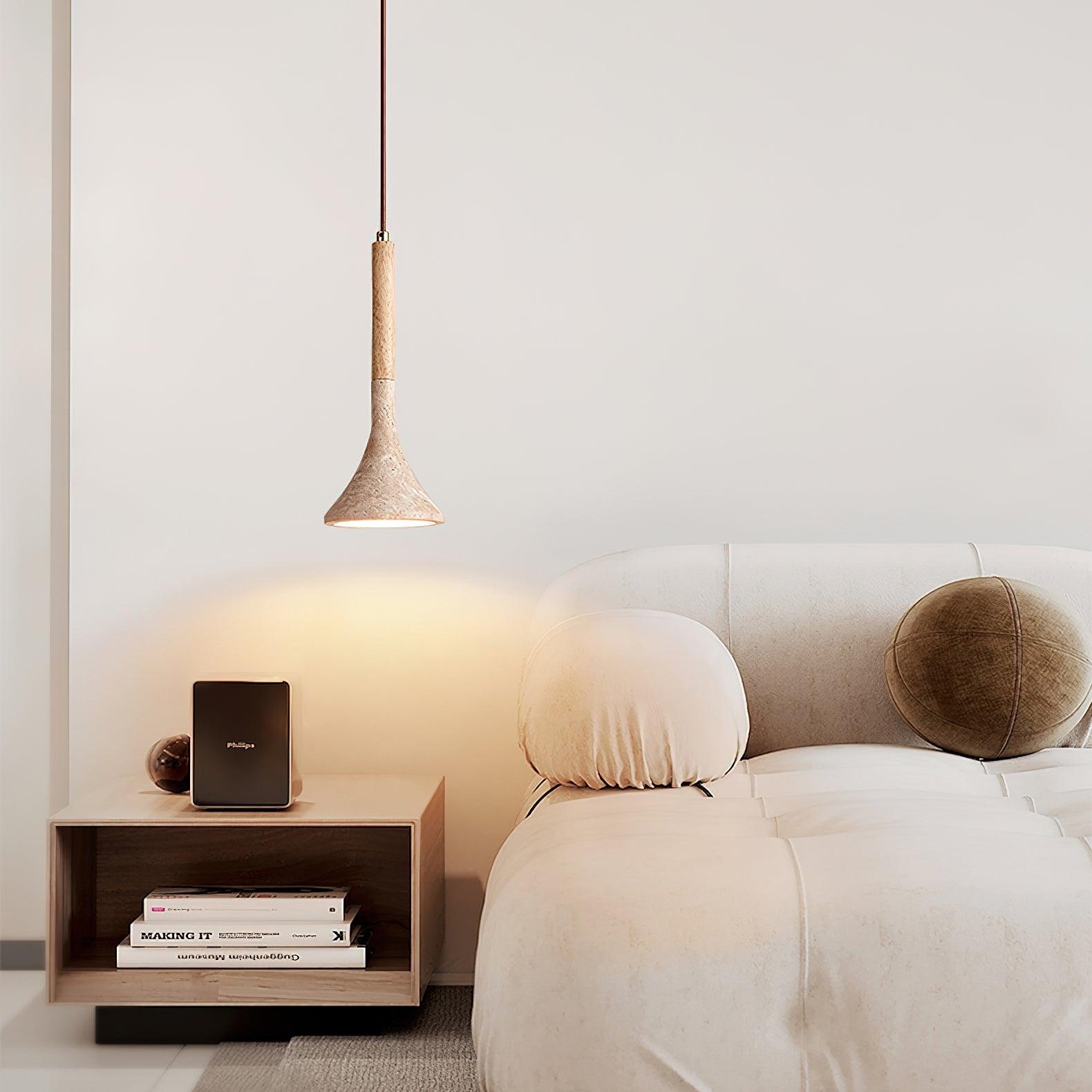 Aplomb Japandi Travertine Pendant Lamp T2114