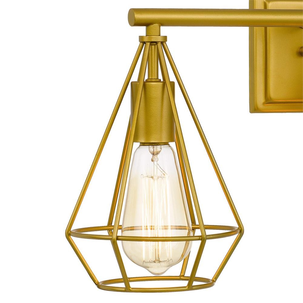 Vintage Industrial Design Gold Wall Light S144