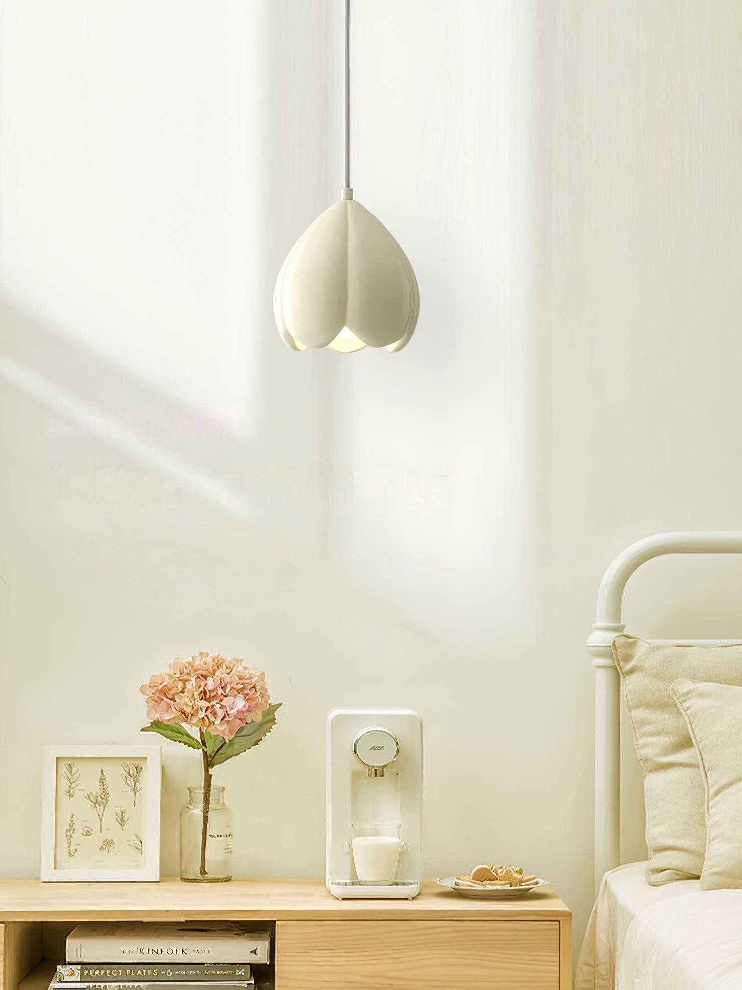 Cream Color Resin Pod Pendant Lamp M369