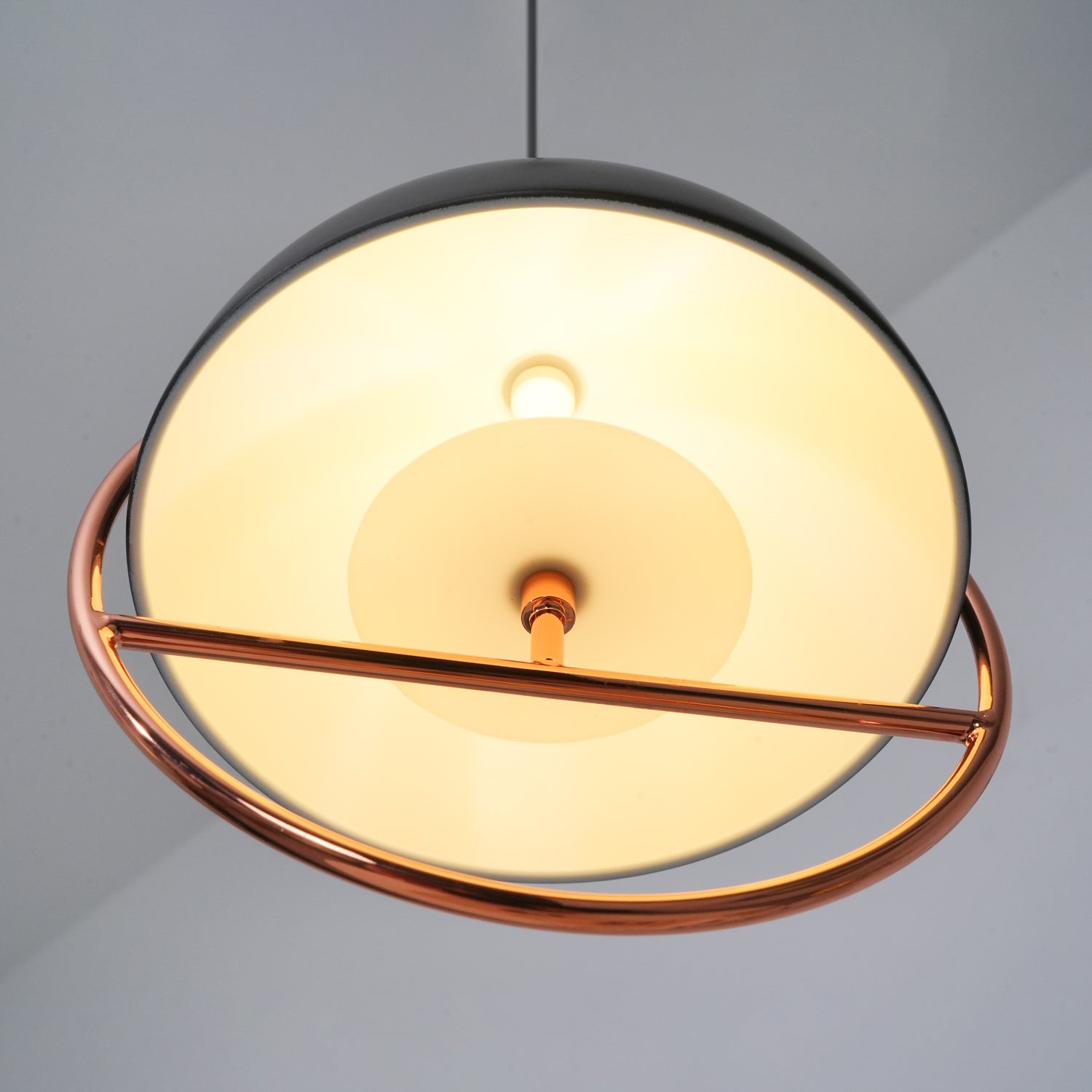 Nordic Hemispherical Ring Metal Pendant Lamp M448