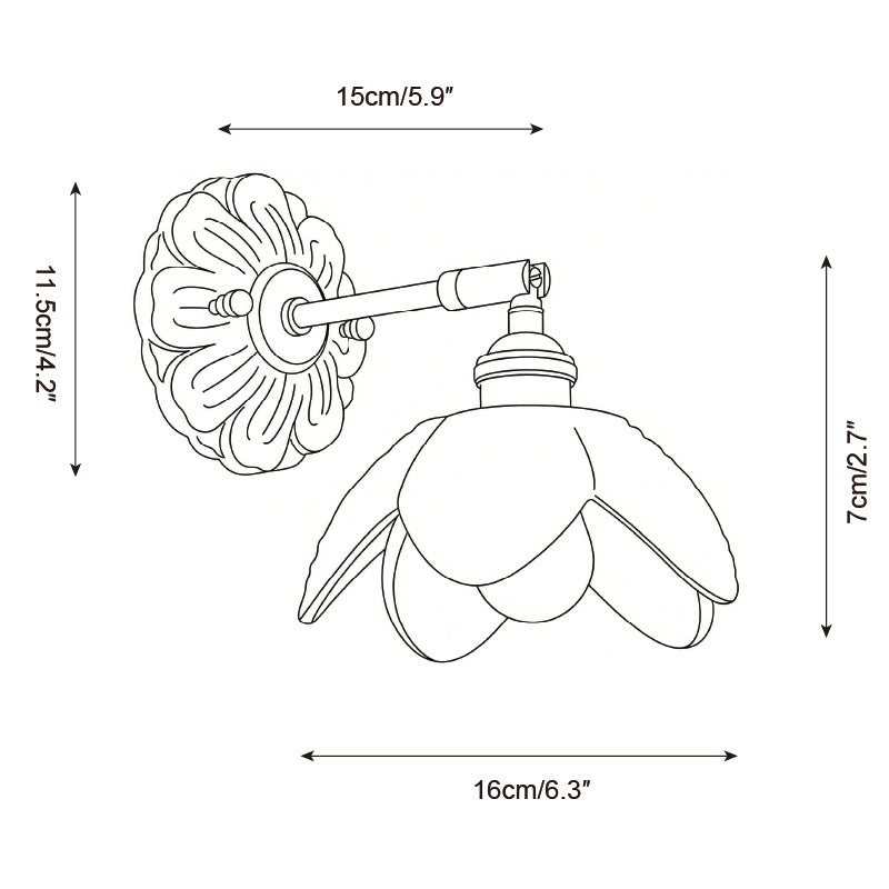 Nacre Petal Wall Lamp T1550