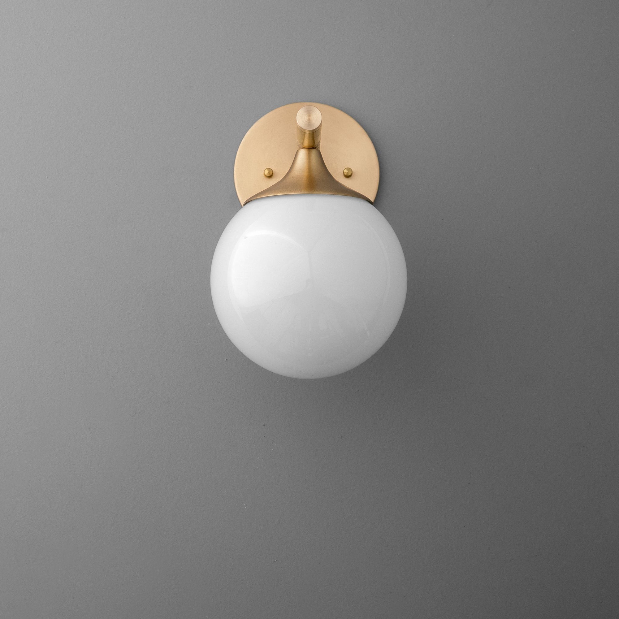 Glorica Glass Wall Sconce - Frosted Globe Light T397