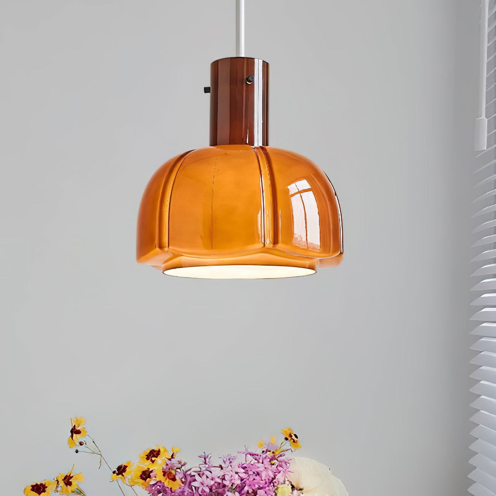 Medieval Style Glass Bud Pendant Lamp M352