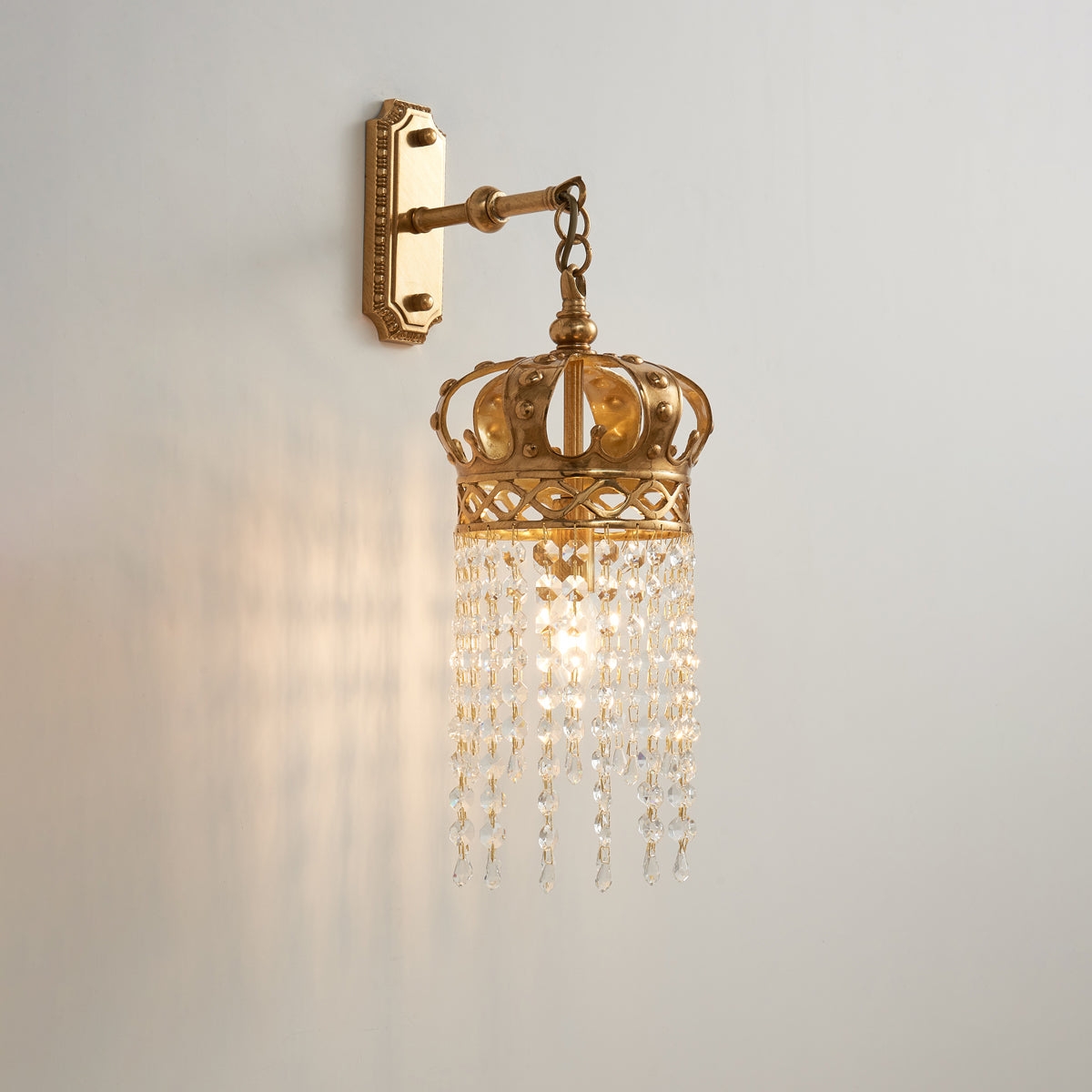 Timon Brass Crown Wall Lamp T1969
