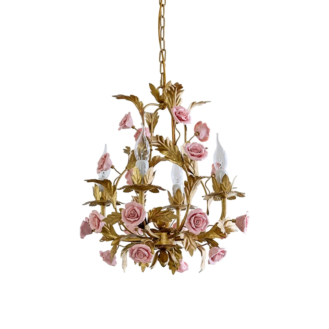 Ceramic Rose Chandelier T1897