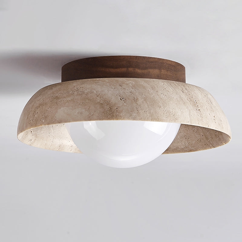 Piedra Travertine Ceiling Lamp T1906