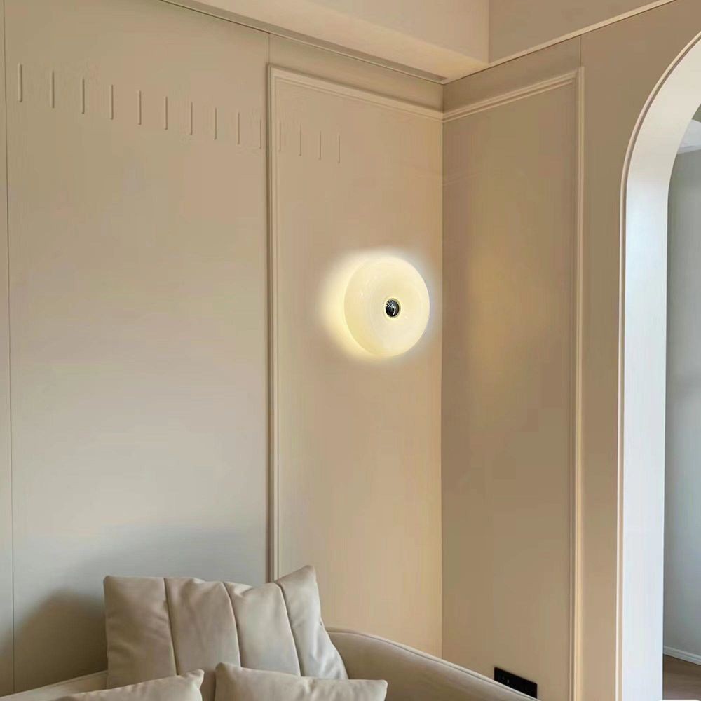 Glass Donut Table Wall Lamp - Bauhaus Style Accent Light Fixture S77