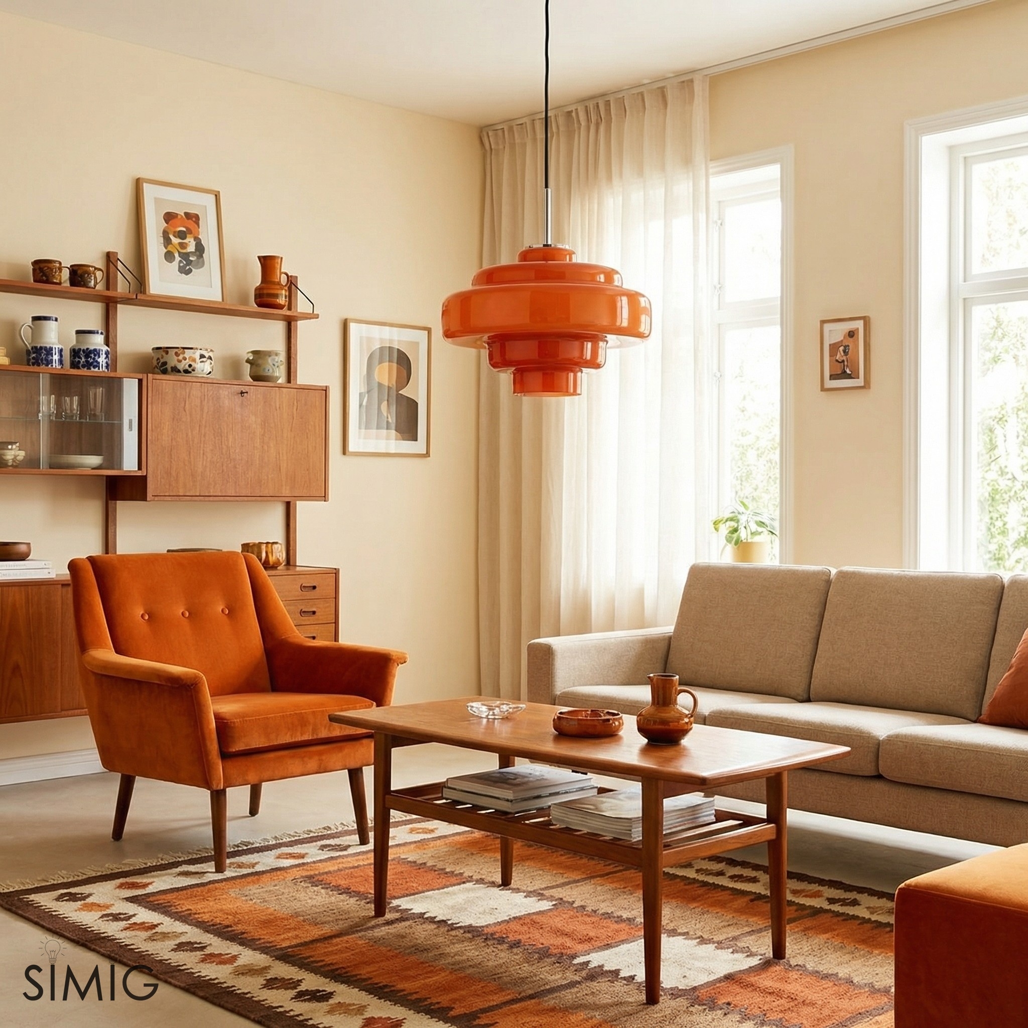 Koloro Multi-Layer Pendant Light - Vintage Metal and Glass for Living Room T277