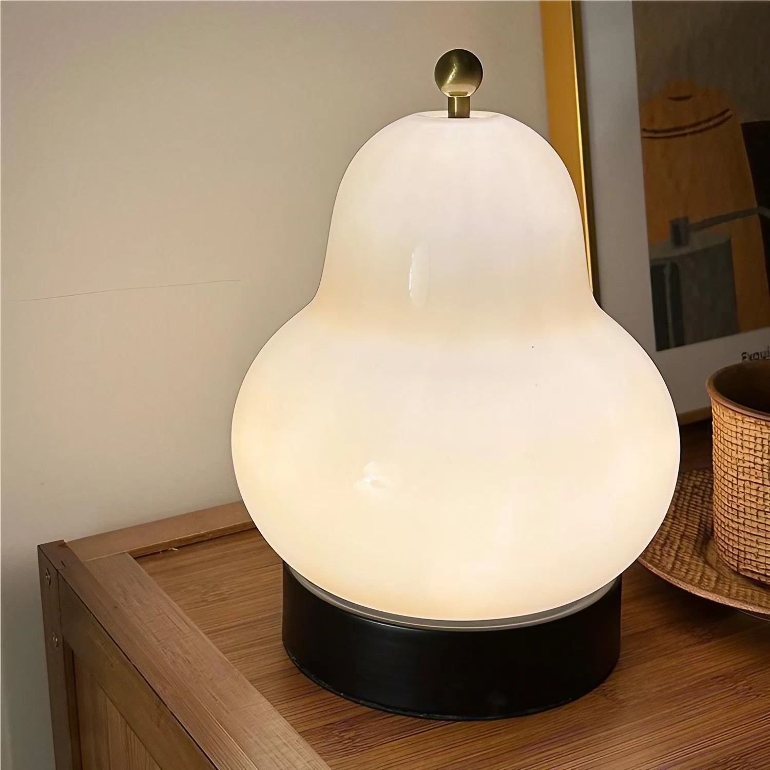 Rechargeable Pear Table Lamp LED Night Light