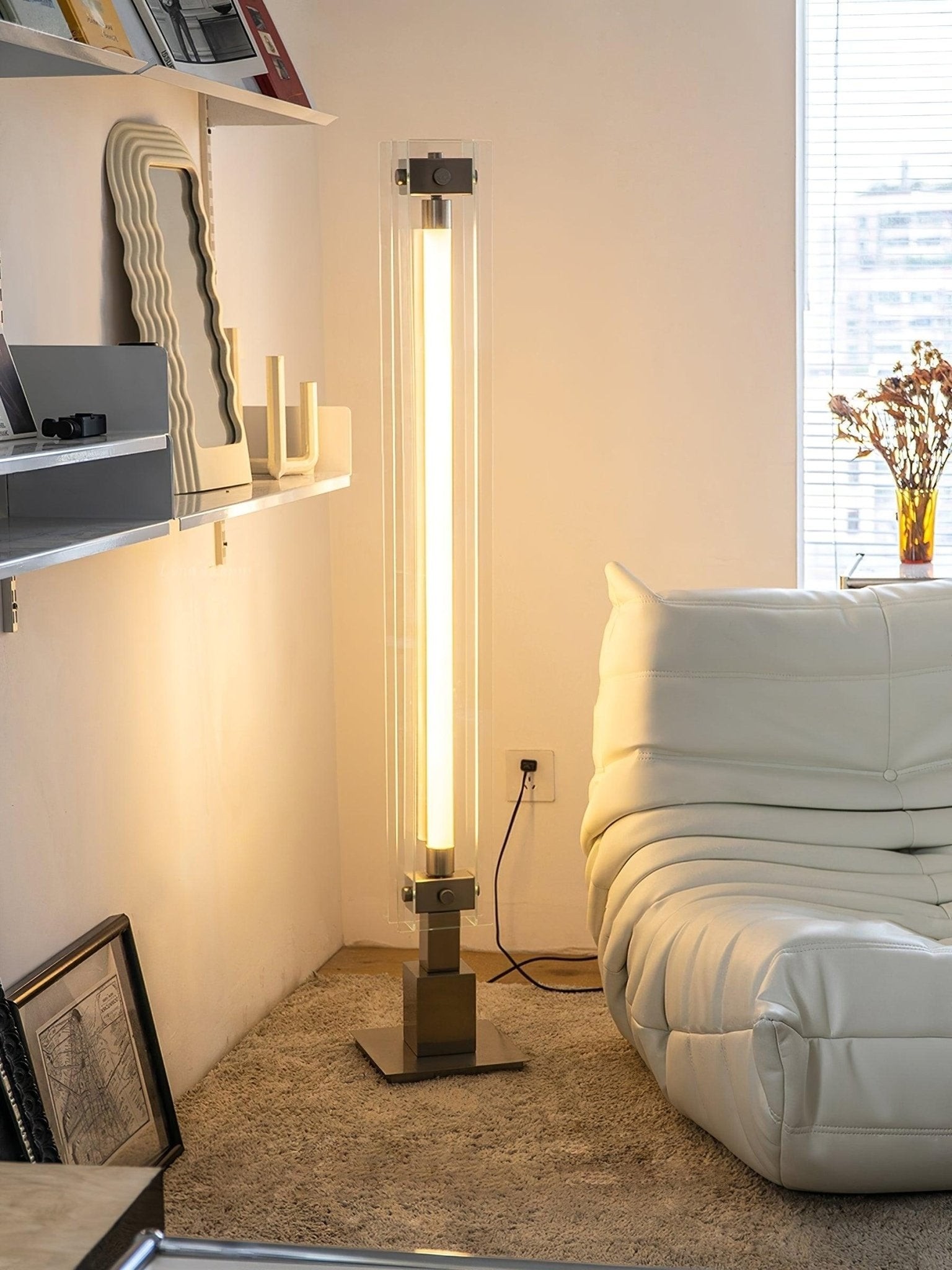 Industrial Style Minimalist Glass Floor Lamp G35