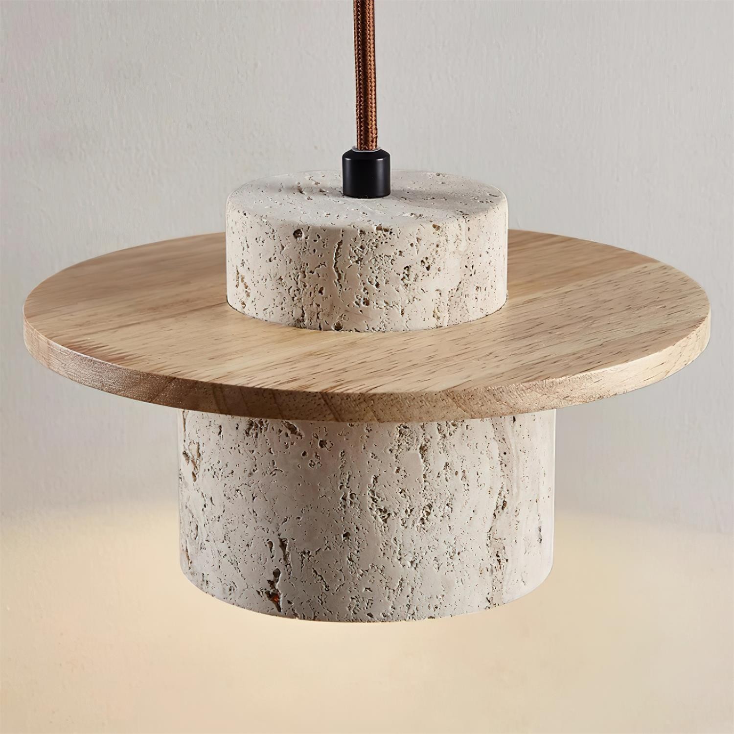 Retro Wabi Sabi Textured Travertine Wall Lamp G12