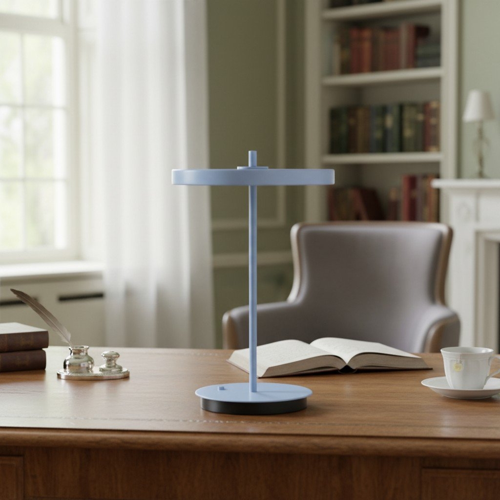 Astris Minimalist Metal Table Lamp - Contemporary Desk & Bedside Accent Lighting T581