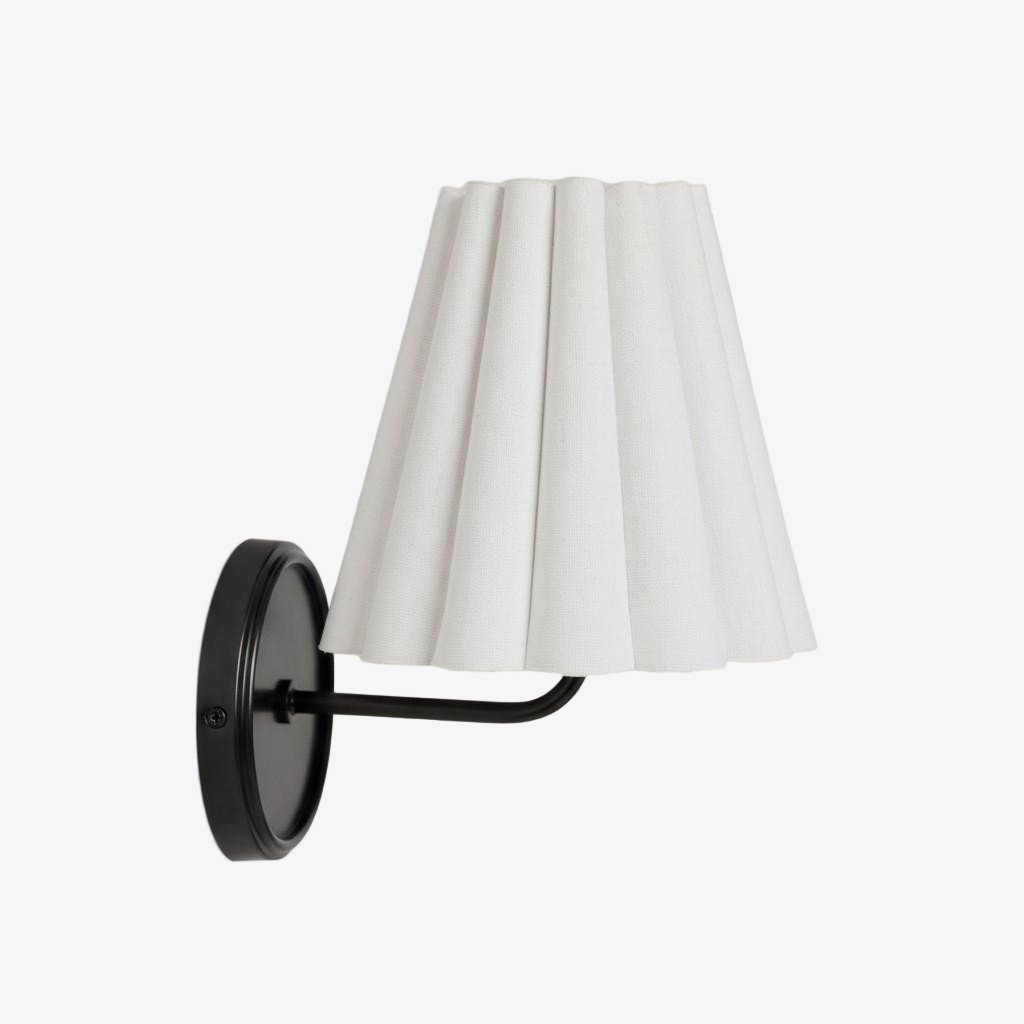Ruffmeto Modern Pleated Wall Lamp - Elegant Accent Light for Hallways T474