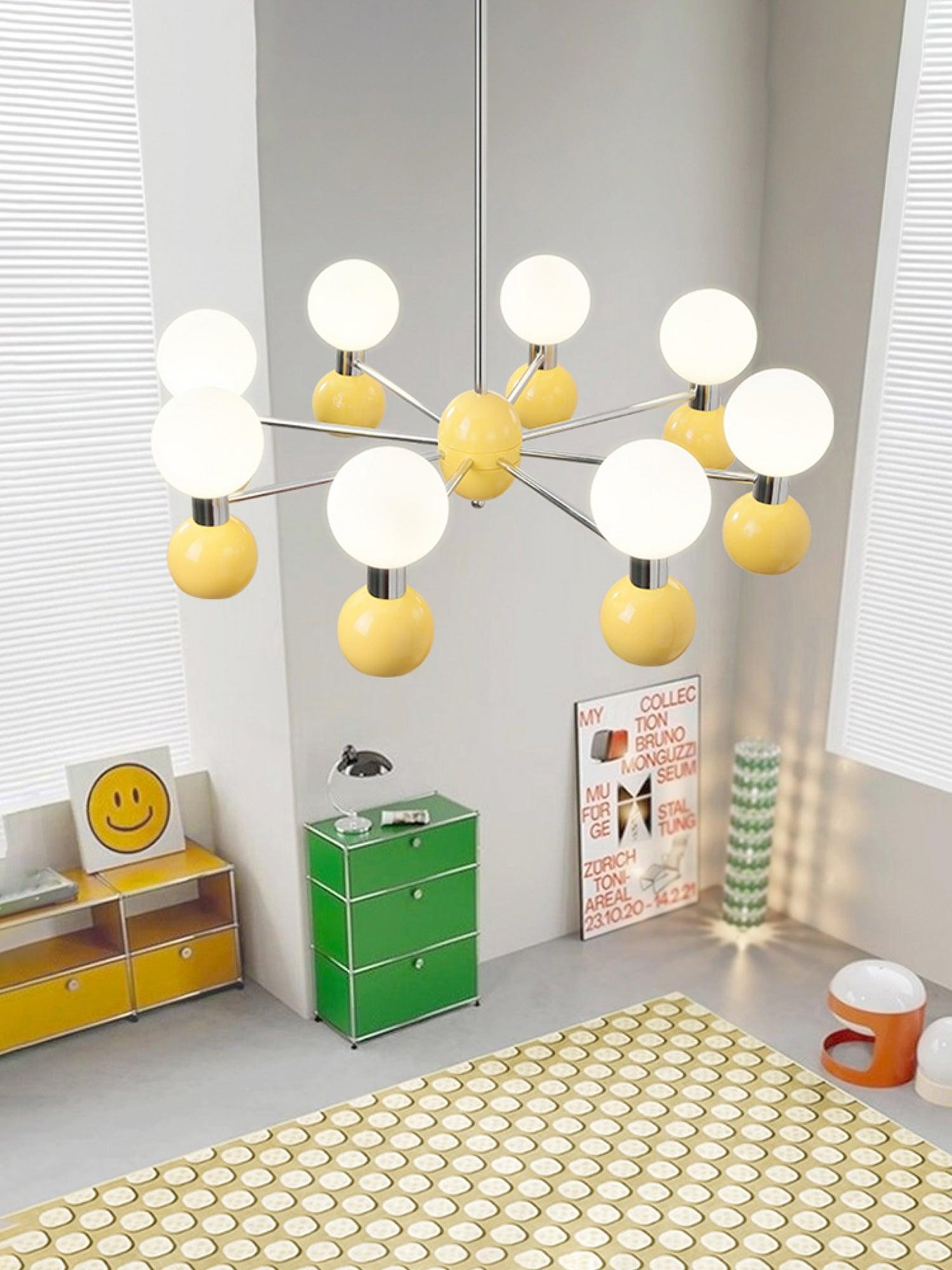 Modern Minimalist Multiple Head Metal Chandelier M212