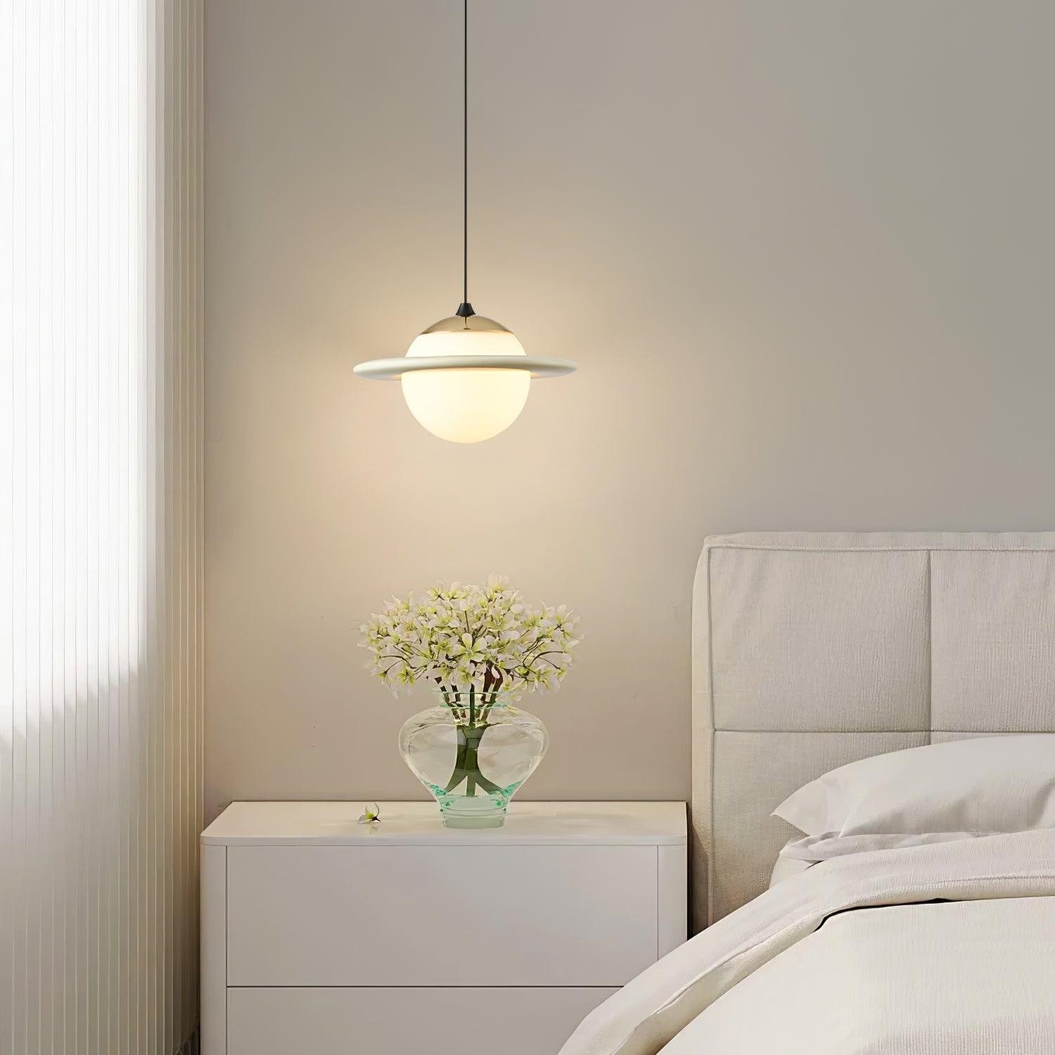 Romantic Saturn Planet Pendant Lamp for Bedroom M415