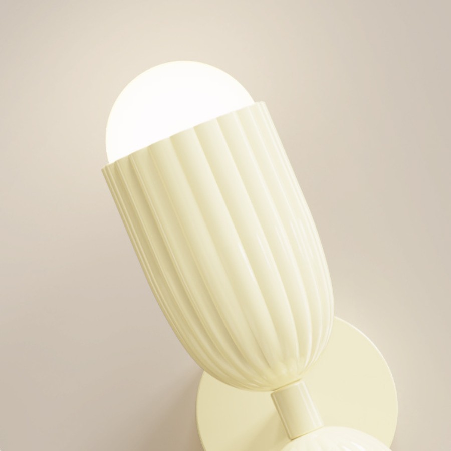 Modern Cream Style Cactus Resin Wall Lamp S178