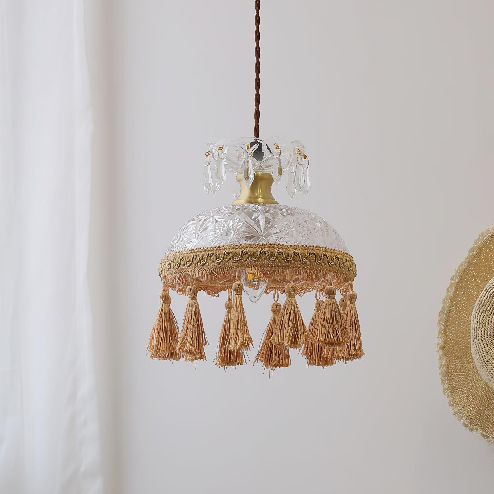 Bowl Tassel Pendant Light M387