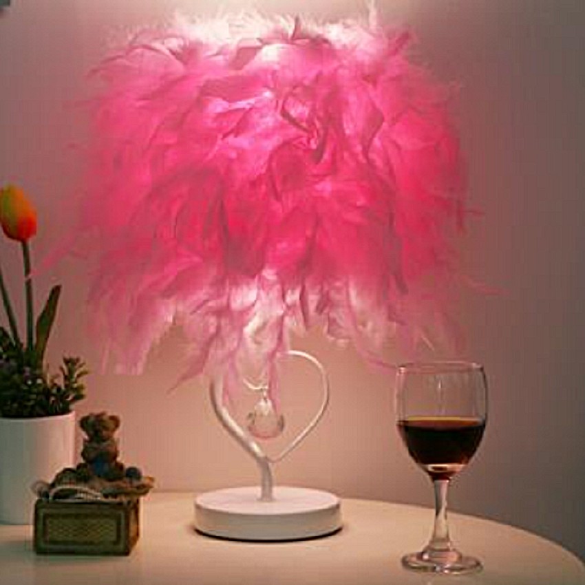 Feather Crystal Table Lamp