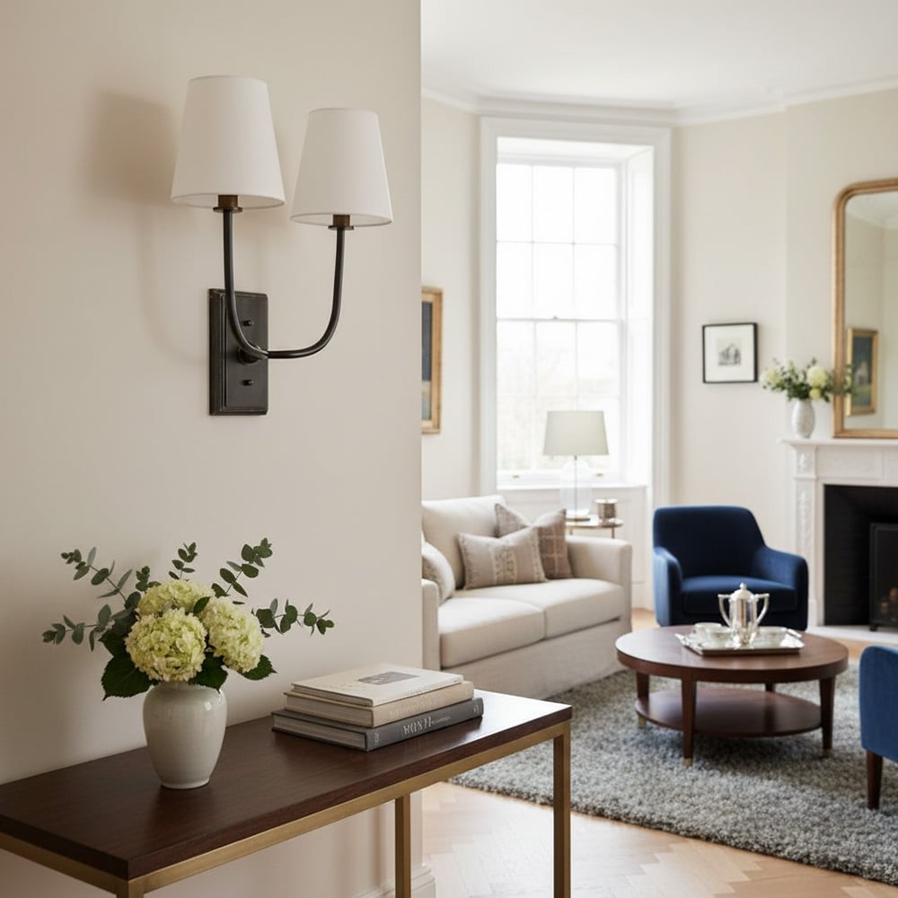VistaGlow Industrial Metal Wall Lamp - Modern Double Sconce T452