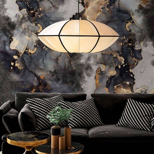 Modern UFO Fabric Pendant Lamp for Dining Room and Living Space S180