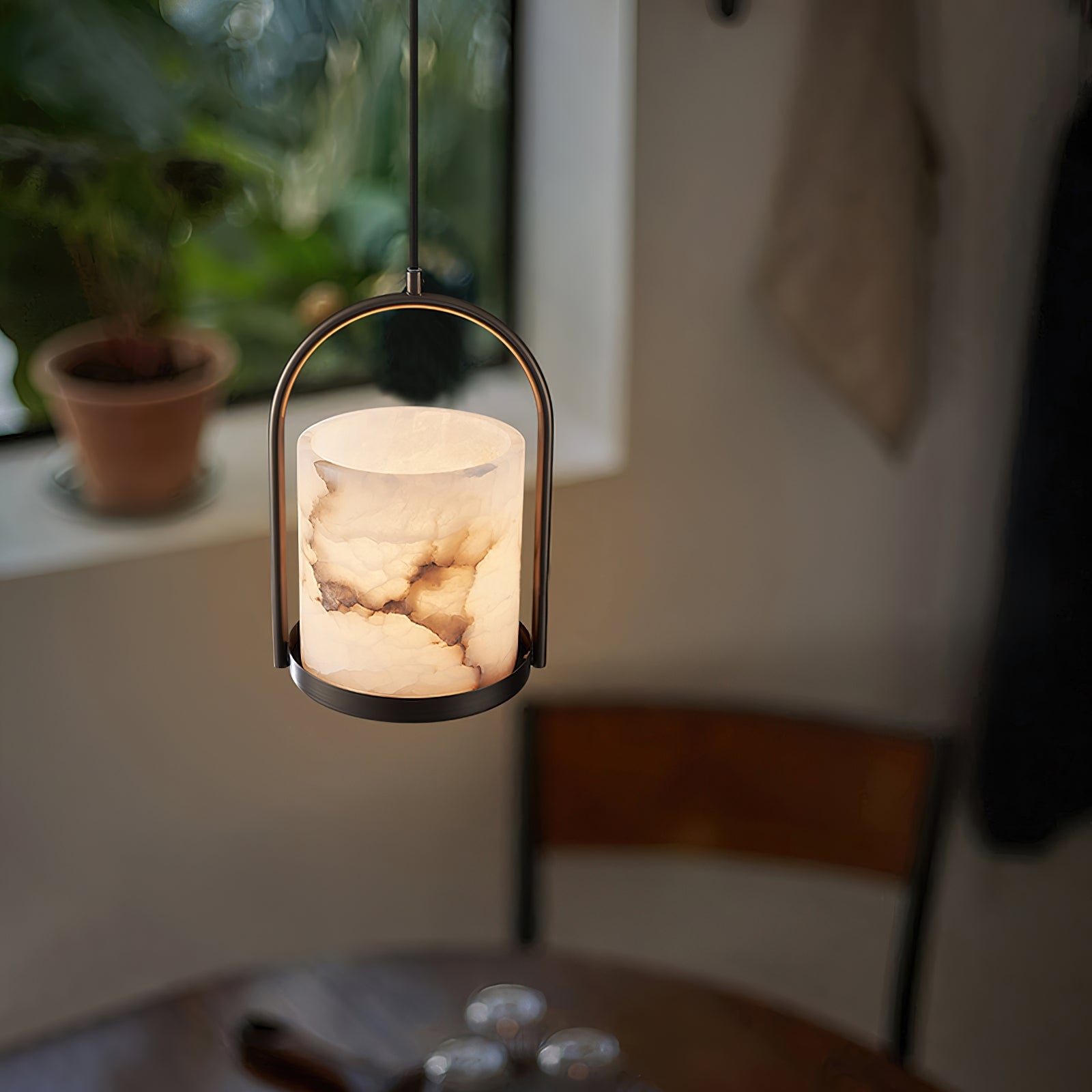 Cortland Alabaster Pendant Light T1658