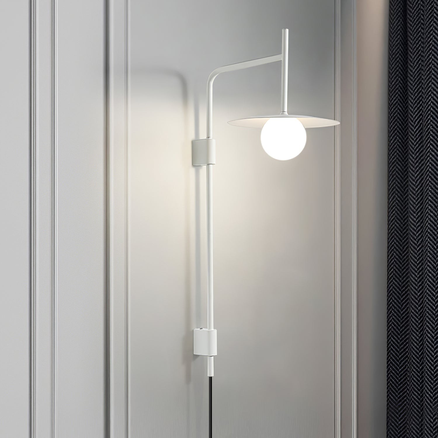 Nordic Swing Arm Wall Lamp for Living Room G26