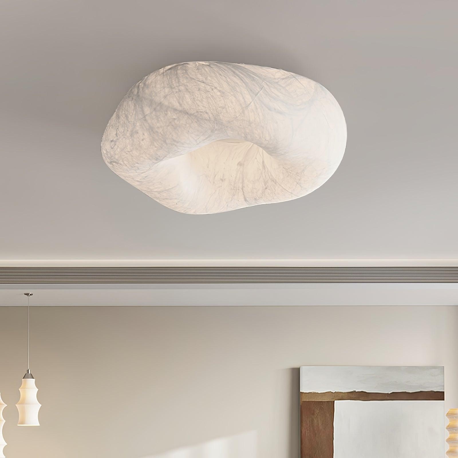 Modern Simple Silk LED Living Room Ceiling Lamp M193